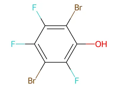 2,5-Dibromo-3,4,6-trifluorophenol structure