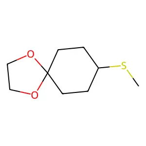 1,4-Dioxaspiro[4.5]decane, 8-(methylthio)- structure