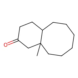 2(1H)-Benzocyclooctenone, decahydro-10a-methyl-, trans- structure