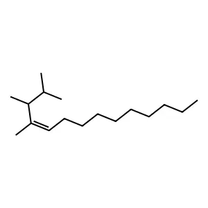 2,3,4-Trimethyl-4-tetradecene structure