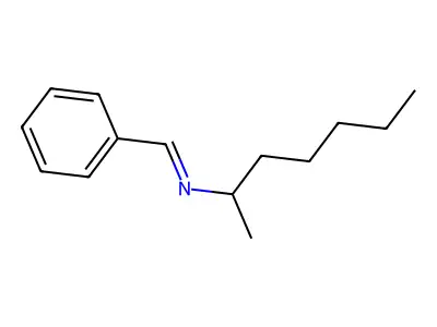 2-Heptanamine, N-(phenylmethylene)- structure