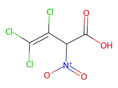 3,4,4-Trichloro-2-nitrobut-3-enoic acid structure