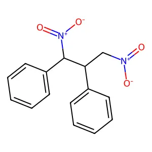 (1,3-Dinitro-1-phenylpropan-2-yl)benzene structure