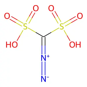 1-Lambda(5)-diazenylidenemethanedisulfonic acid structure