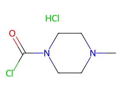 4-Methylpiperazine-1-carbonyl chloride monohydrochloride structure