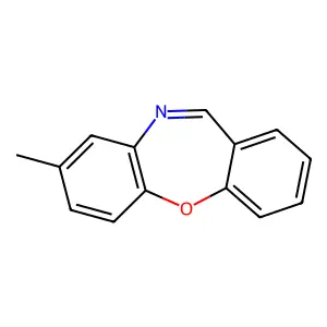 8-Methyldibenzo(b,f)(1,4)oxazepine structure