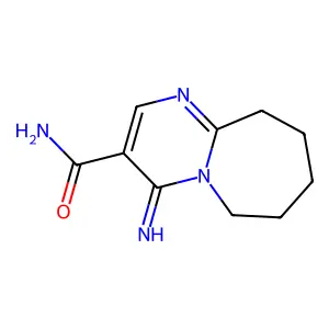 4-imino-7,8,9,10-tetrahydro-6H-pyrimido[1,2-a]azepine-3-carboxamide structure