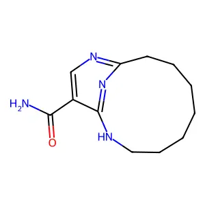 2,11,14-Triazabicyclo[8.3.1]tetradeca-1(14),10,12-triene-13-carboxamide structure