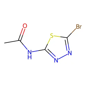 N-(5-bromo-1,3,4-thiadiazol-2-yl)acetamide structure