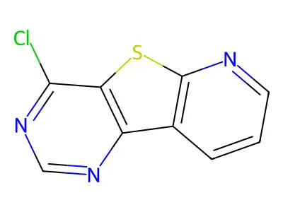 4-Chloropyrido[3',2':4,5]thieno[3,2-d]pyrimidine structure