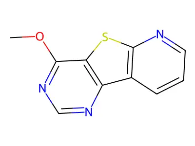 4-Methoxypyrido(3',2':4,5)thieno(3,2-d)pyrimidine structure