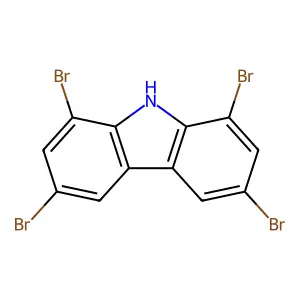 1,3,6,8-Tetrabromocarbazole structure