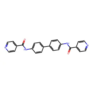N,N'-([1,1'-Biphenyl]-4,4'-diyl)diisonicotinamide structure