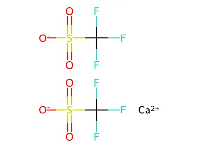 Methanesulfonic acid, 1,1,1-trifluoro-, calcium salt (2:1) structure