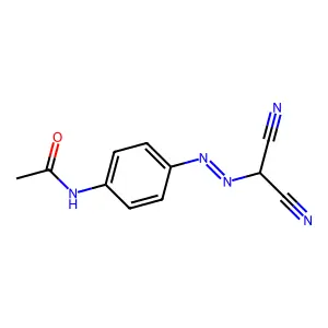 4'-((Dicyanomethyl)azo)acetanilide structure