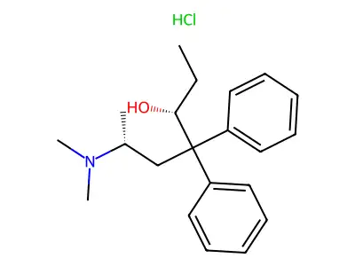 Alphamethadol hydrochloride, (+)- structure