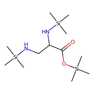 2,3-Diaminopropanoic acid, 3TMS derivative structure