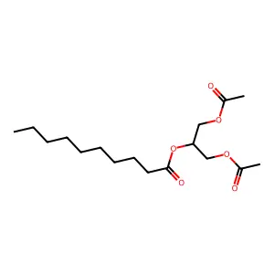 2-(Acetyloxy)-1-[(acetyloxy)methyl]ethyl decanoate structure