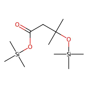3-Trimethylsilyloxyisovaleric acid,trimethylsilyl ester structure
