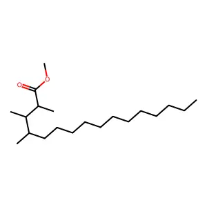 Methyl 2,3,4-trimethylhexadecanoate structure