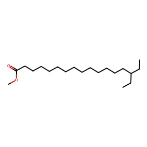 Methyl 15-ethylheptadecanoate structure