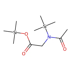 Glycine, N-acetyl-N-(trimethylsilyl)-, trimethylsilyl ester structure