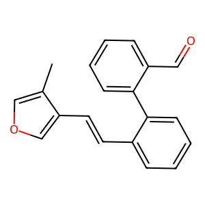 2'-[2-(4-Methyl-3-furanyl)ethenyl][1,1'-biphenyl]-2-carbaldehyde structure