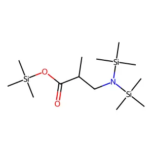 Propanoic acid, 3-[bis(trimethylsilyl)amino]-2-methyl-, trimethylsilyl ester structure