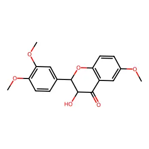 4H-1-Benzopyran-4-one, 2-(3,4-dimethoxyphenyl)-2,3-dihydro-3-hydroxy-6-methoxy- structure