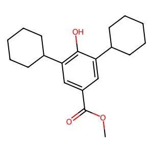 Methyl 3,5-dicyclohexyl-4-hydroxybenzoate structure