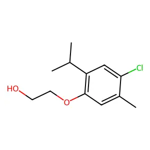 Ethanol, 2-(4-chlorothymyloxy)- structure