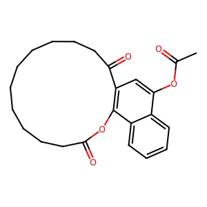 (2,13-Dioxo-14-oxatricyclo[13.8.0.016,21]tricosa-1(15),16,18,20,22-pentaen-22-yl) acetate structure