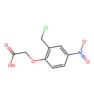 2-[2-(Chloromethyl)-4-nitrophenoxy]acetic acid structure