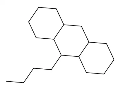 Anthracene, 9-butyltetradecahydro- structure