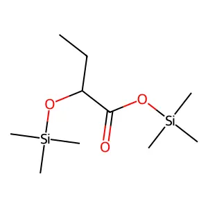 Butanoic acid, 2-[(trimethylsilyl)oxy]-, trimethylsilyl ester structure