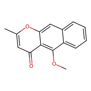 4H-Naphtho[2,3-b]pyran-4-one, 5-methoxy-2-methyl- structure
