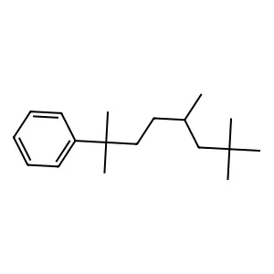 Benzene, (1,1,4,6,6-pentamethylheptyl)- structure
