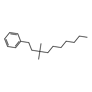 (3,3-Dimethyldecyl)benzene structure