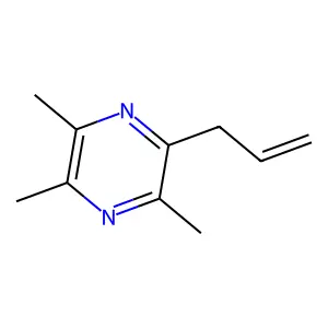 Trimethyl-2-propenylpyrazine structure