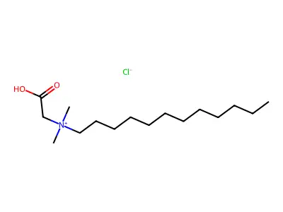1-Dodecanaminium, N-(carboxymethyl)-N,N-dimethyl-, chloride (1:1) structure