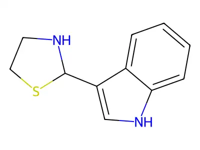 3-(2-Thiazolidinyl)-1H-indole structure