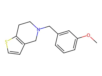 5-[(3-methoxyphenyl)methyl]-4H,5H,6H,7H-thieno[3,2-c]pyridine structure
