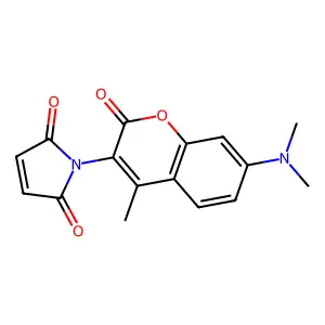 N-(7-二甲氨基-4-甲基-3-香豆素基)马来酰亚胺 structure