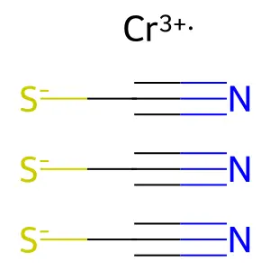 Chromium(III) trithiocyanate structure