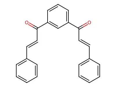 2-Propen-1-one, 1,1'-(1,3-phenylene)bis[3-phenyl- structure
