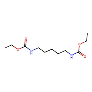 Carbamic acid, 1,5-pentanediylbis-, diethyl ester structure