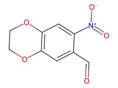 7-Nitro-2,3-dihydro-1,4-benzodioxine-6-carbaldehyde structure