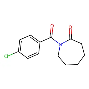 1-(4-chlorobenzoyl)-2-azepanone structure
