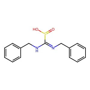 (苄氨基)-苄亚氨基甲亚磺酸 structure