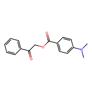 2-Oxo-2-phenylethyl 4-(dimethylamino)benzoate structure